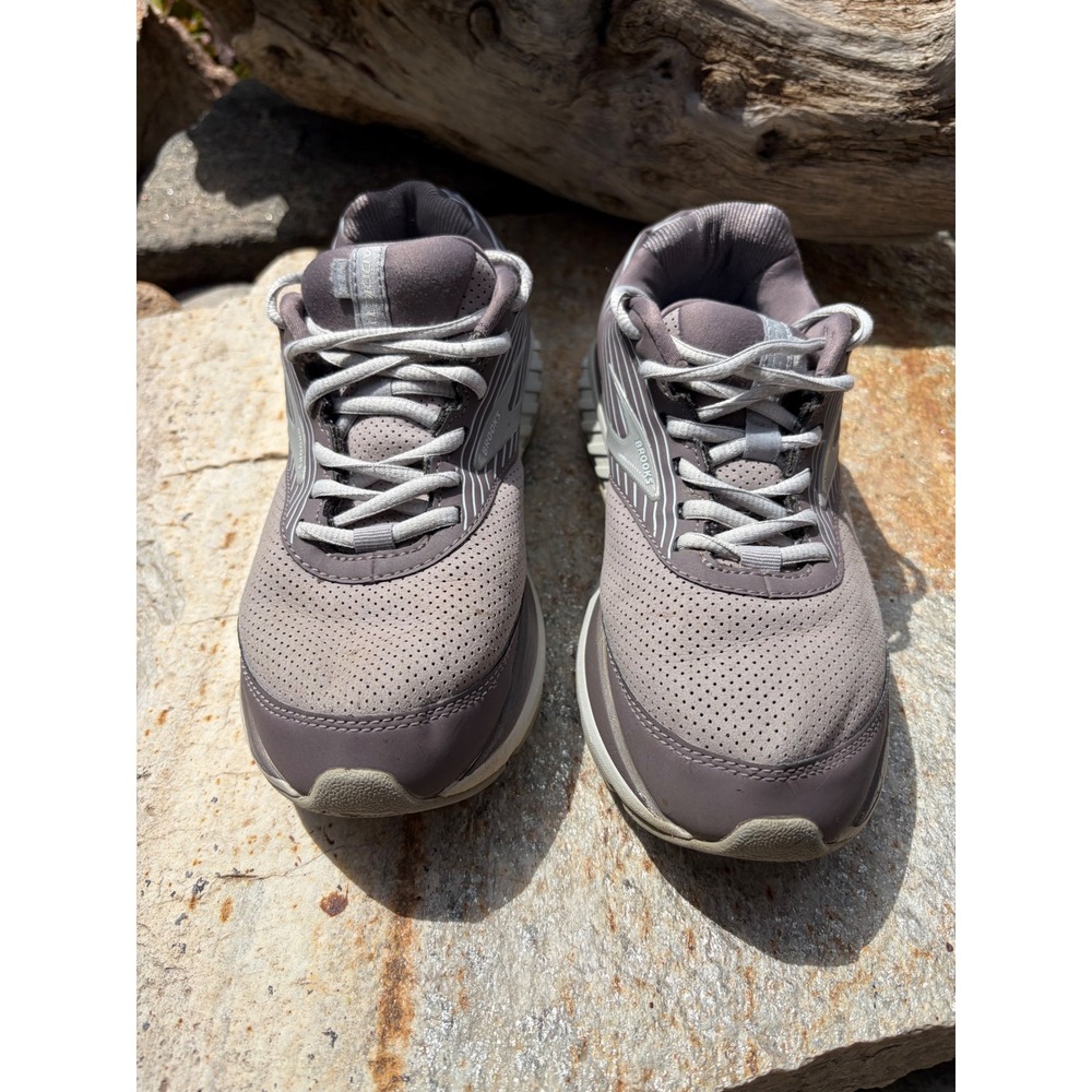 Brooks Addiction Walker Suede Womens Mauve Purple Walking Shoes 8.5 B - Picture 3 of 11